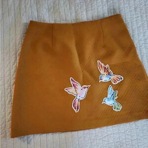 NWT skirt with birds